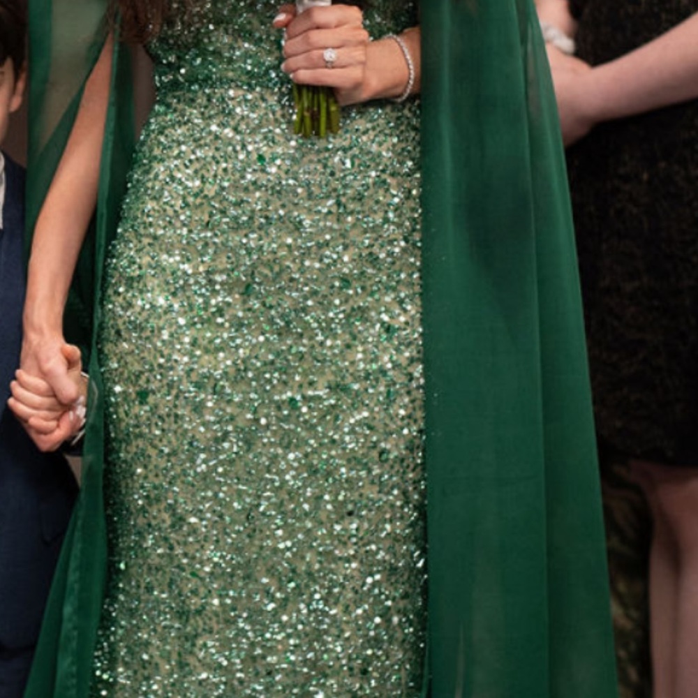 Stunning Emerald Green Prom Dress - Picture 4 of 5